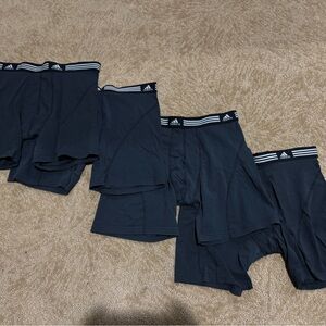 (4) MENS NWOT Adidas Climalite Performance Underwear Boxer Briefs - Sz M 32-34